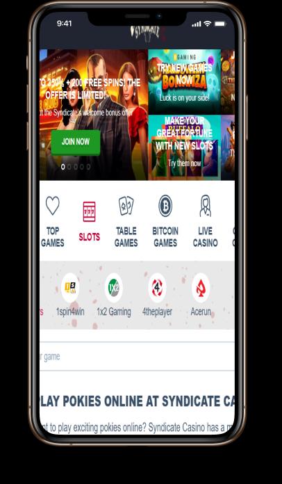 Casino Syndicate mobile